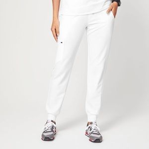 FIGS White Jogger Scrub Pants (S)
